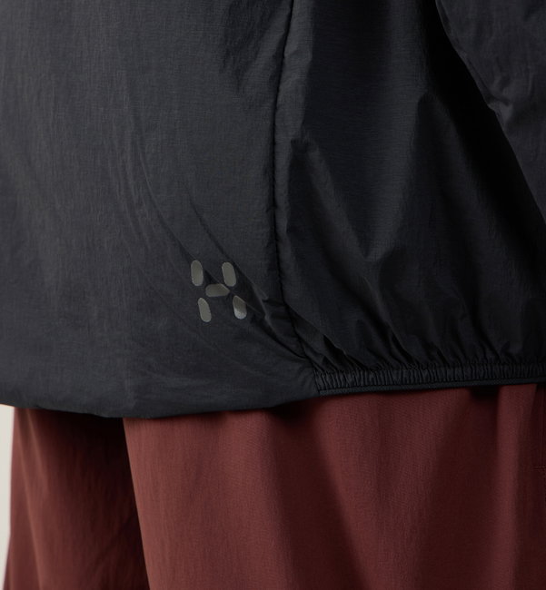 Jachetă izolată Haglöfs L.I.M Mimic Barrier Hood bărbați - negru True Black