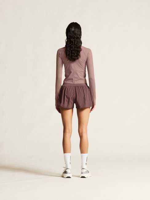Pantaloni scurți alergare Craft Hypervent Wide Shorts damă - mov (7880)