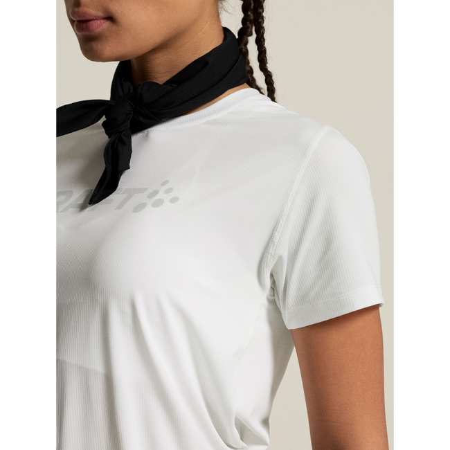 Tricou alergare Craft Essence Logo Tee 2 damă - alb