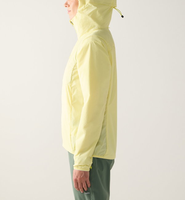 Jachetă izolată Haglöfs L.I.M Mimic Barrier Hood damă - galben Yellow Rise