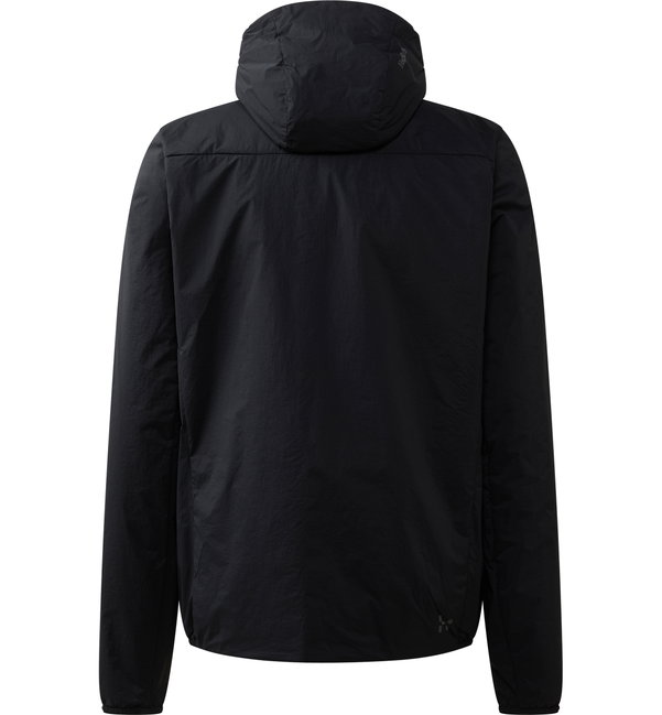 Jachetă izolată Haglöfs L.I.M Mimic Barrier Hood bărbați - negru True Black