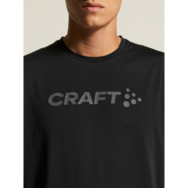 Tricou alergare Craft Essence Logo Tee 2 bărbaţi - negru
