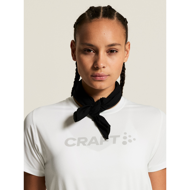 Tricou alergare Craft Essence Logo Tee 2 damă - alb