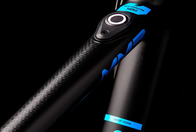 MMR TEMPO 00 (2024) - bicicletă electrică urbană - Black / Blue