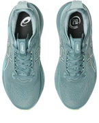 Pantofi alergare stabilitate ASICS GEL-Kayano 33 - turcoaz Foggy Teal | Yellow | susținere adaptivă