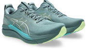 Pantofi alergare stabilitate ASICS GEL-Kayano 33 - turcoaz Foggy Teal | Yellow | susținere adaptivă
