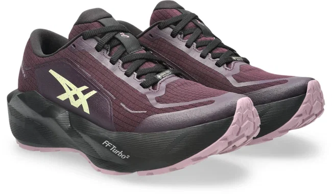 Pantofi alergare ASICS Novablast 6 GTX - prună Dark | Black | impermeabil GORE-TEX