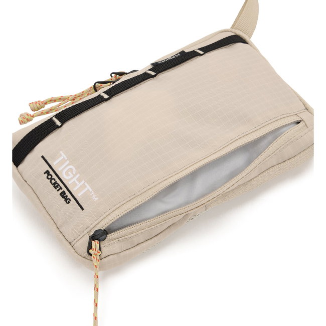 Haglöfs Tight Pocket Bag – Geantă plată de buzunar - Bej Chalk Beige/True Black