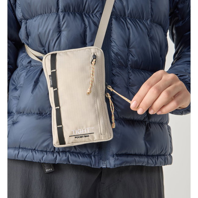 Haglöfs Tight Pocket Bag – Geantă plată de buzunar - Bej Chalk Beige/True Black