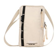 Haglöfs Tight Pocket Bag – Geantă plată de buzunar - Bej Chalk Beige/True Black