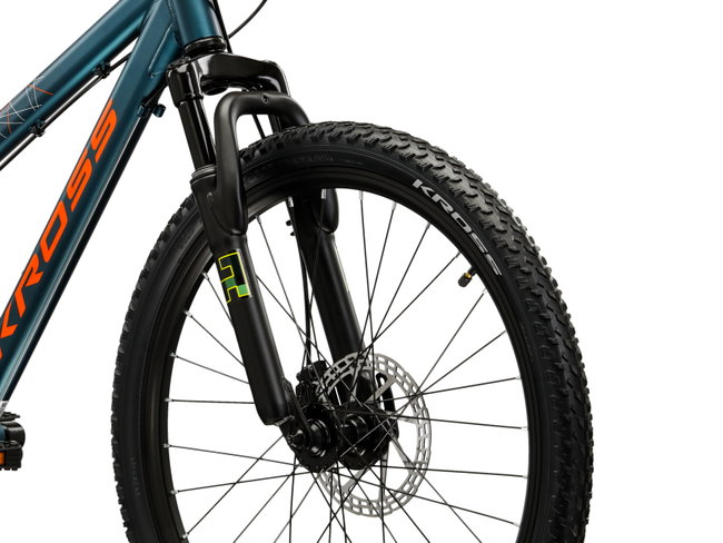Bicicleta Copii Kross Dust JR 24 X 24 inch turcoaz / portocalie Shimano Tourney