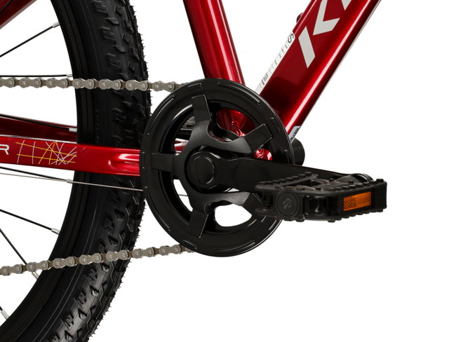 Bicicleta Copii Kross Dust JR 24 X 24 inch rosu rubin / neagra Shimano Tourney