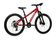 Bicicleta Copii Kross Dust JR 24 X 24 inch rosu rubin / neagra Shimano Tourney
