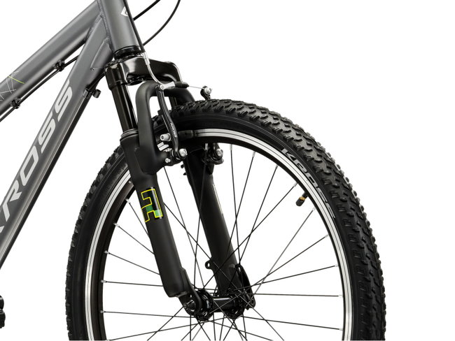 Bicicleta Copii Kross Dust JR 24 X 24 inch grafit / argintie Shimano Tourney