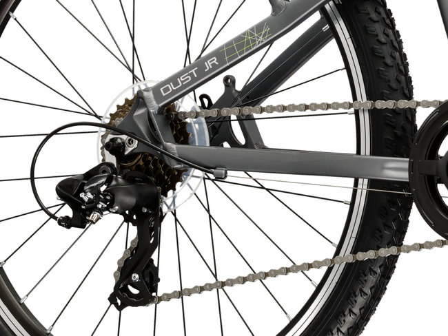 Bicicleta Copii Kross Dust JR 24 X 24 inch grafit / argintie Shimano Tourney