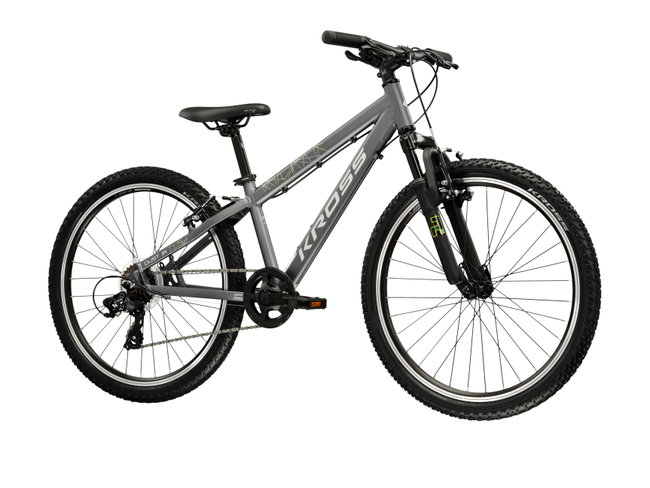 Bicicleta Copii Kross Dust JR 24 X 24 inch grafit / argintie Shimano Tourney
