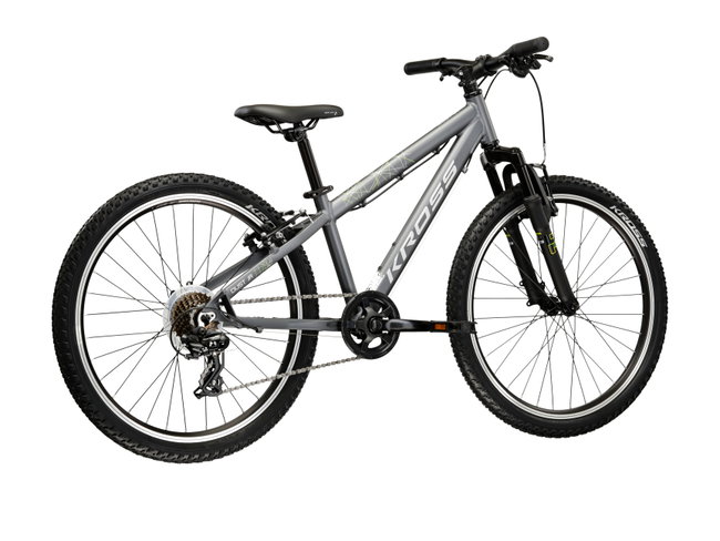 Bicicleta Copii Kross Dust JR 24 X 24 inch grafit / argintie Shimano Tourney