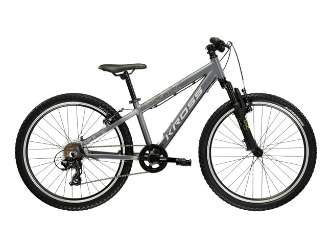 Bicicleta Copii Kross Dust JR 24 X 24 inch grafit / argintie Shimano Tourney