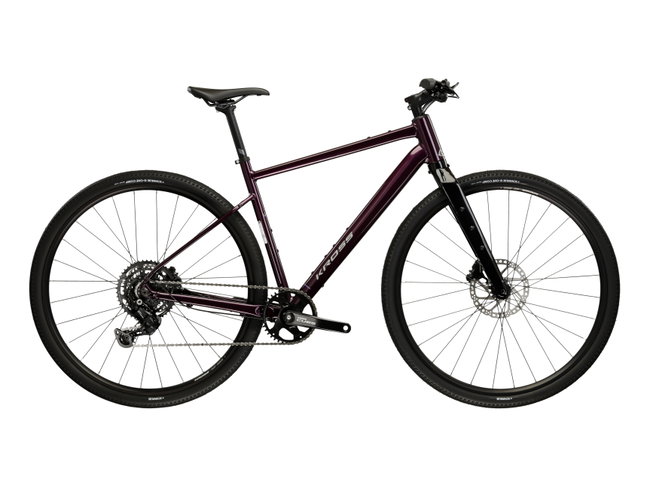 Bicicleta Gravel Kross Esker G100 FL 28 inch mov / neagra Shimano Cues