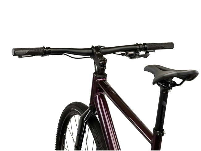 Bicicleta Gravel Kross Esker G100 FL 28 inch mov / neagra Shimano Cues