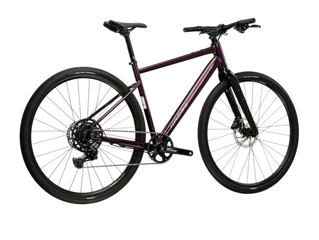 Bicicleta Gravel Kross Esker G100 FL 28 inch mov / neagra Shimano Cues