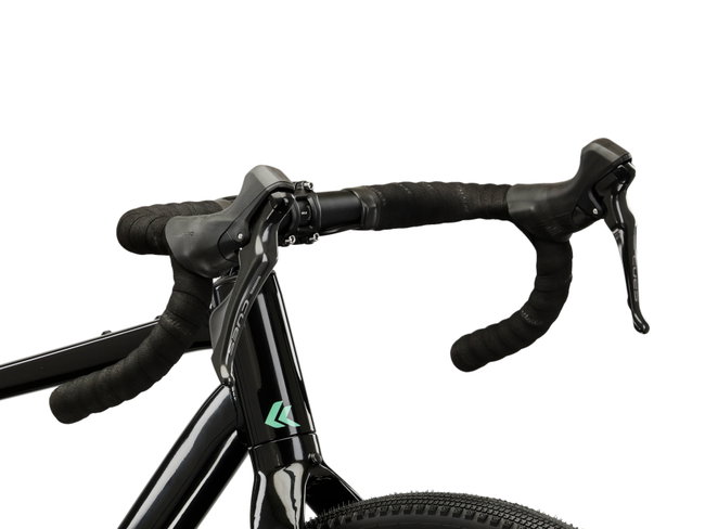Bicicleta Gravel Kross Esker G100 28 inch neagra / argintie Shimano Cues