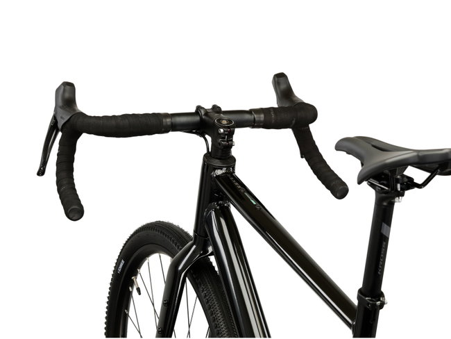 Bicicleta Gravel Kross Esker G100 28 inch neagra / argintie Shimano Cues