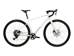 Bicicleta Gravel Kross Esker G100 28 inch alba / grafit Shimano Cues