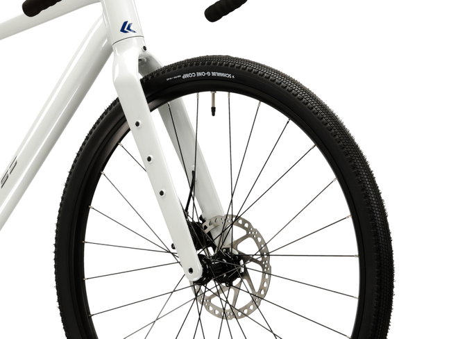 Bicicleta Gravel Kross Esker G100 28 inch alba / grafit Shimano Cues
