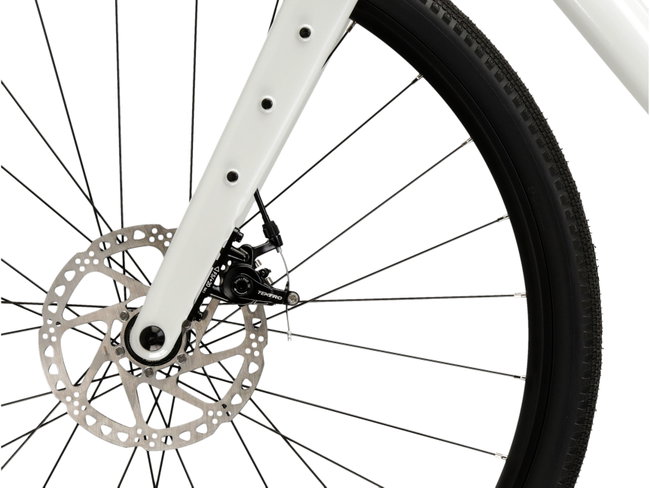 Bicicleta Gravel Kross Esker G100 28 inch alba / grafit Shimano Cues
