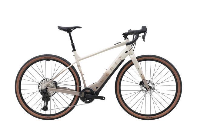 Marin Lombard E2 (2026) - bicicletă electrică gravel - White Grey