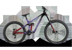 Marin Quake 29" (2026) - bicicletă MTB freeride full suspension - Black Purple Red