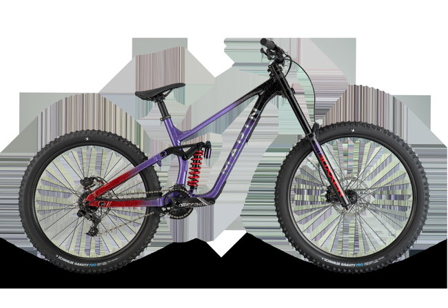 Marin Quake 29" (2026) - bicicletă MTB freeride full suspension - Black Purple Red