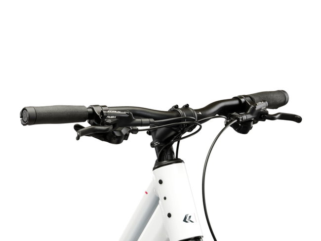 Bicicleta Trekking Kross Evado C100 28 inch alba / grafit Shimano Altus