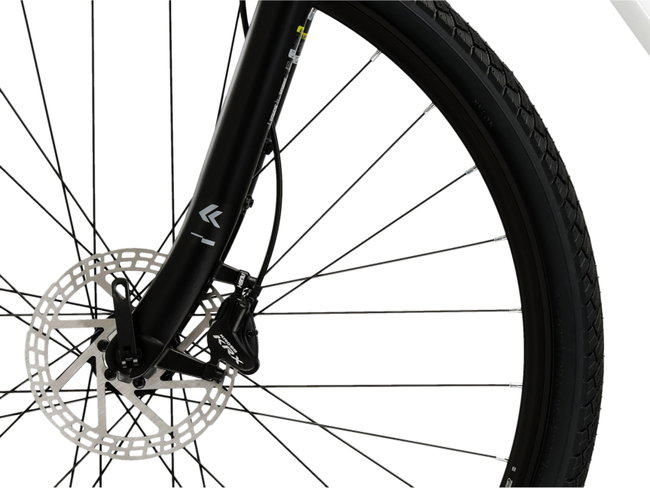 Bicicleta Trekking Kross Evado C100 28 inch alba / grafit Shimano Altus