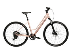 Bicicleta Trekking Kross Evado C200 28 inch roz / mov Shimano
