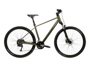 Bicicleta Trekking Kross Evado C300 28 inch verde / argintie Shimano Cues