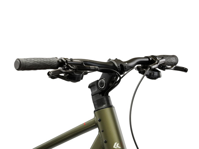 Bicicleta Trekking Kross Evado C300 28 inch verde / argintie Shimano Cues