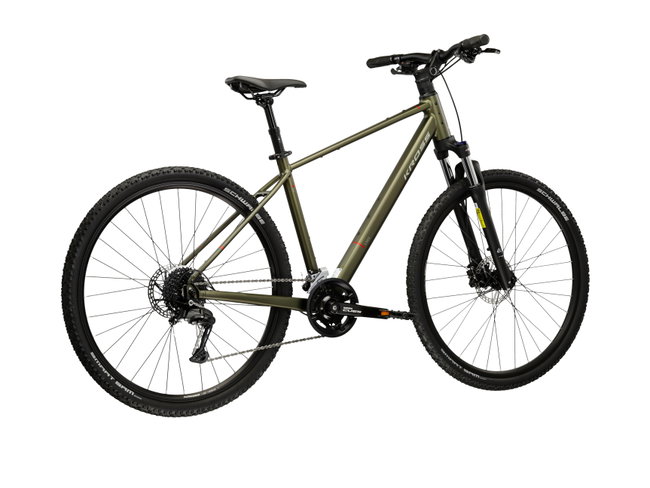 Bicicleta Trekking Kross Evado C300 28 inch verde / argintie Shimano Cues