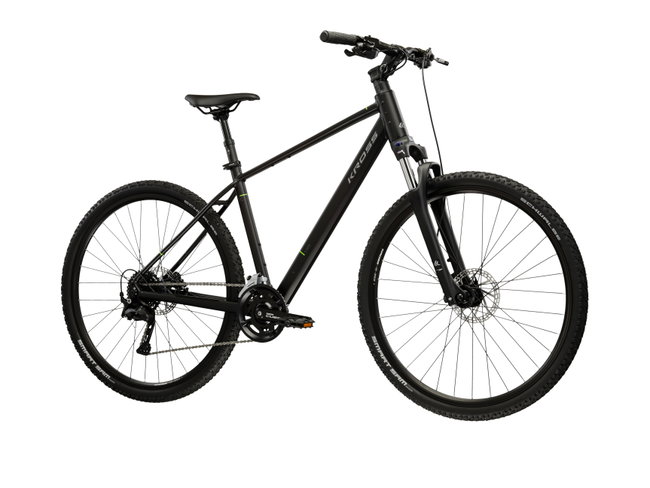 Bicicleta Trekking Kross Evado C300 28 inch neagra / gri Shimano Cues