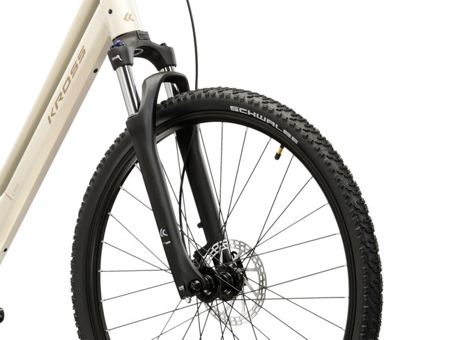 Bicicleta Trekking Kross Evado C300 28 inch argintie / maro Shimano Cues