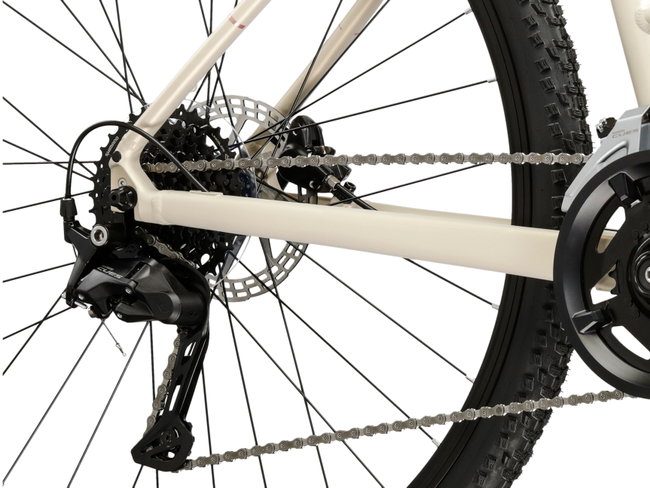 Bicicleta Trekking Kross Evado C300 28 inch argintie / maro Shimano Cues