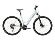 Bicicleta Trekking Kross Evado C300 28 inch albastra / verde Shimano Cues