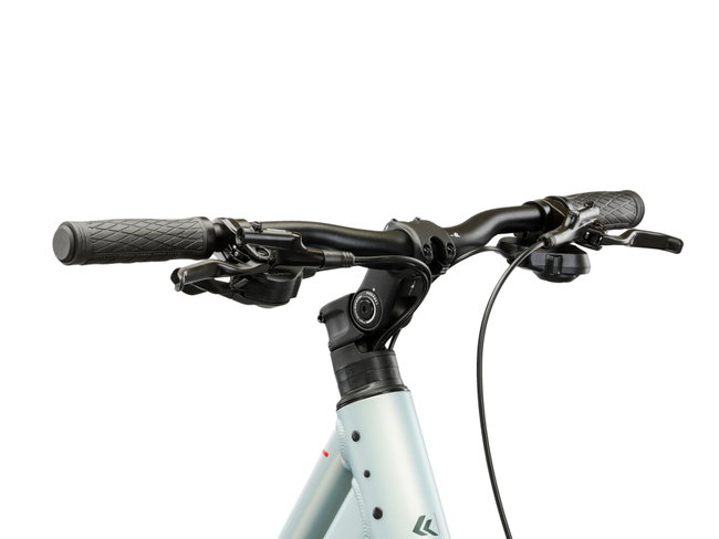Bicicleta Trekking Kross Evado C300 28 inch albastra / verde Shimano Cues