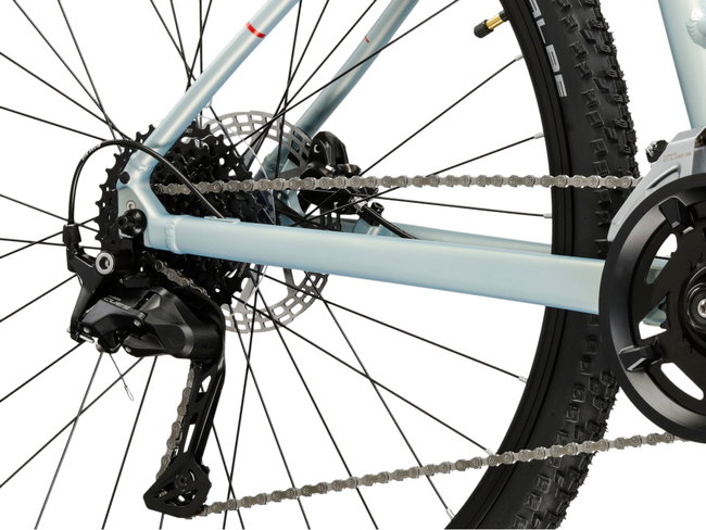 Bicicleta Trekking Kross Evado C300 28 inch albastra / verde Shimano Cues
