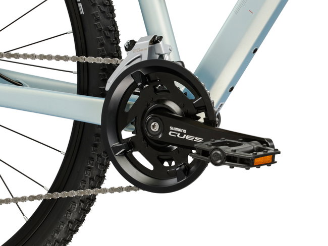 Bicicleta Trekking Kross Evado C300 28 inch albastra / verde Shimano Cues