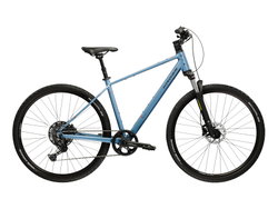 Bicicleta Trekking Kross Evado C400 28 inch albastra / neagra Shimano Cues