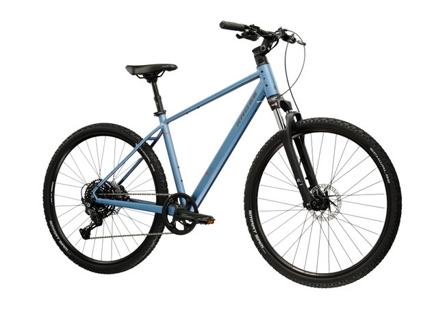 Bicicleta Trekking Kross Evado C400 28 inch albastra / neagra Shimano Cues