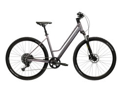 Bicicleta Trekking Kross Evado C400 28 inch verde / argintie Shimano Cues