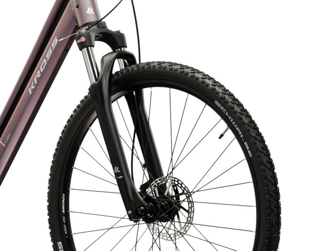 Bicicleta Trekking Kross Evado C400 28 inch verde / argintie Shimano Cues
